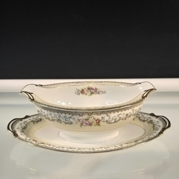 Noritake Woodmere 662 Gravy Sauce Boat - Picture 2 of 10